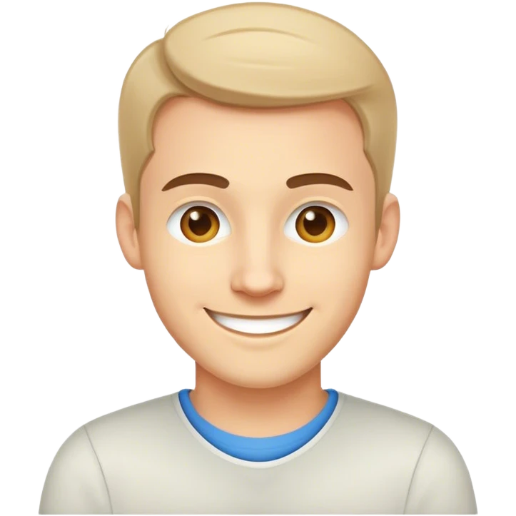 cool caucasian programmer with smile emoji