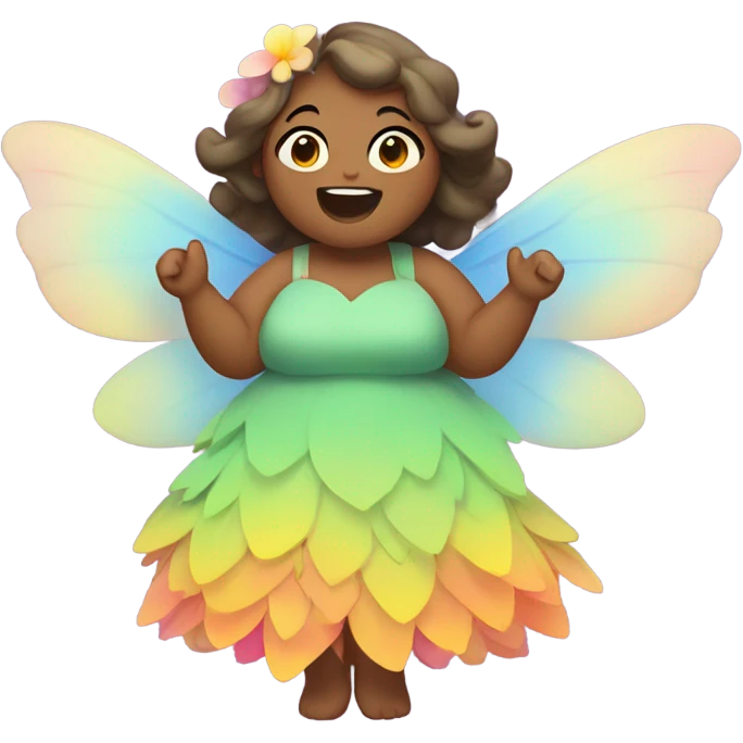 Fat fairy emoji