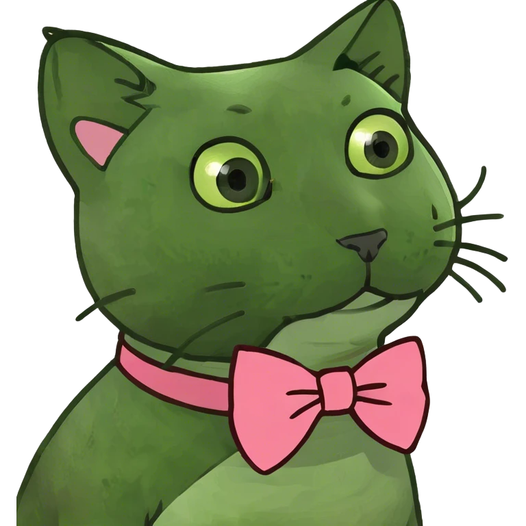 Cat with a bow emoji
