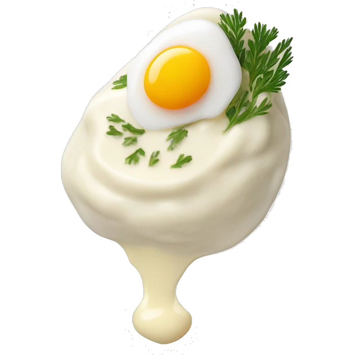 white dill sauce with egg emoji