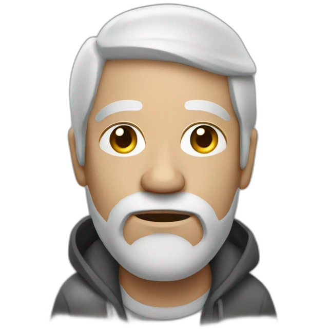 white homeless man emoji