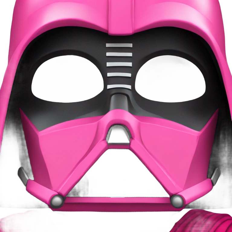 Darth Vader in all pink iconic suit emoji