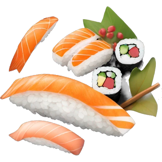 Luxury sushi plate emoji