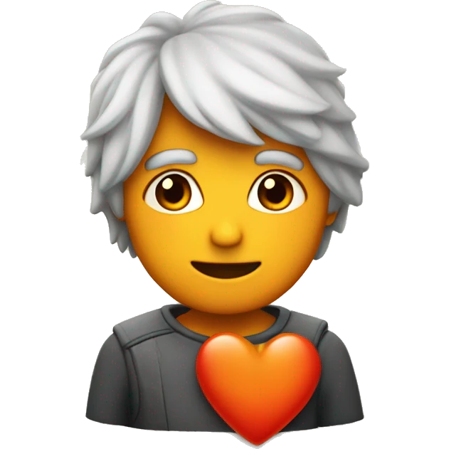 Corazón naranja y rojo emoji