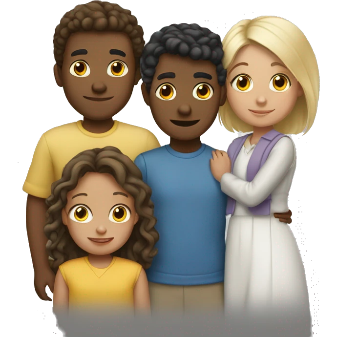 family-of-5-white-twogirls-oneboy emoji