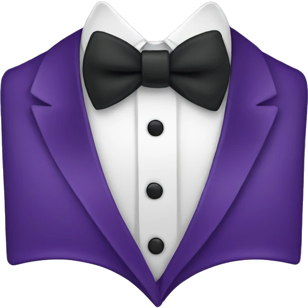 Violet bow tie emoji
