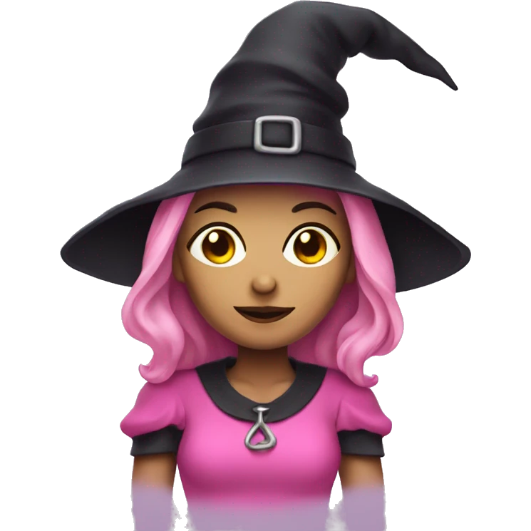 Witch in pink outfit emoji