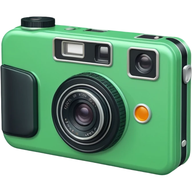 Disposable camera green emoji