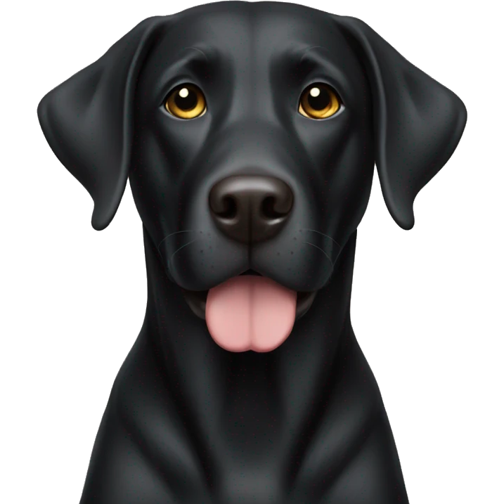 black lab black emoji