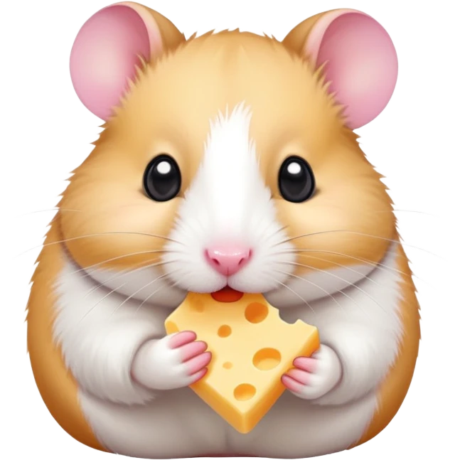 Hamster eating cheese emoji