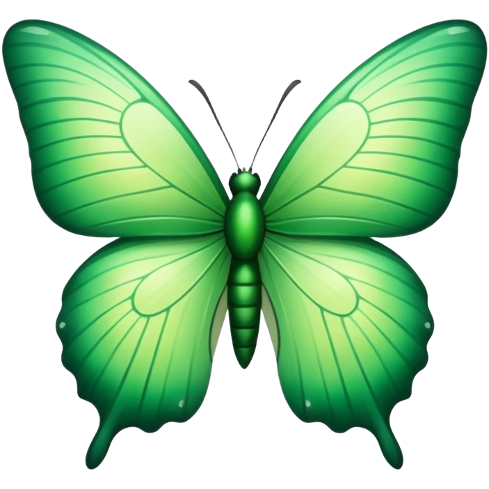 Borboleta verde  emoji