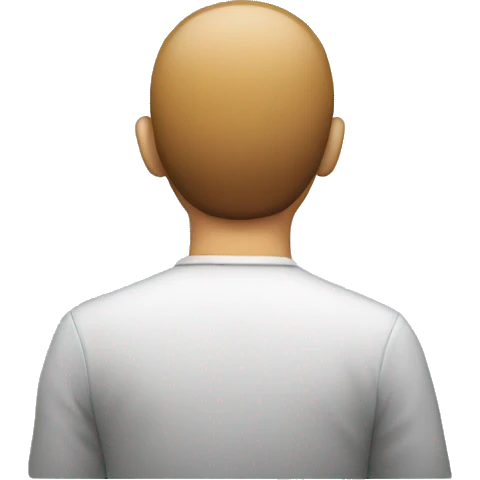 person with their back turned emoji