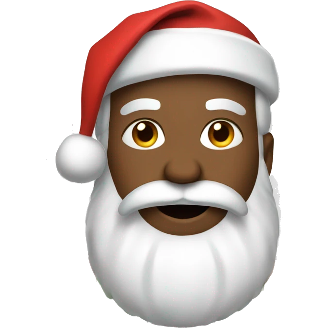Santa close with gifts emoji