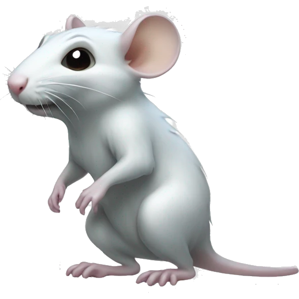 ghost rat full body side profile emoji