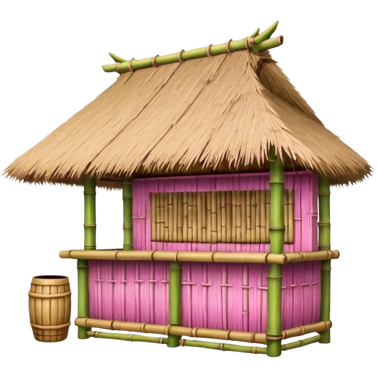 pink detailed tiki bar emoji