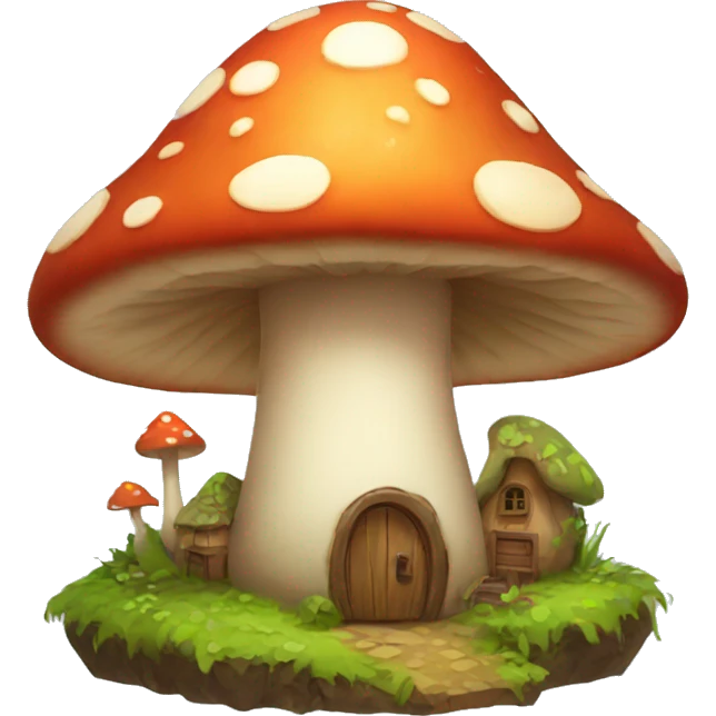 mushroom village emoji