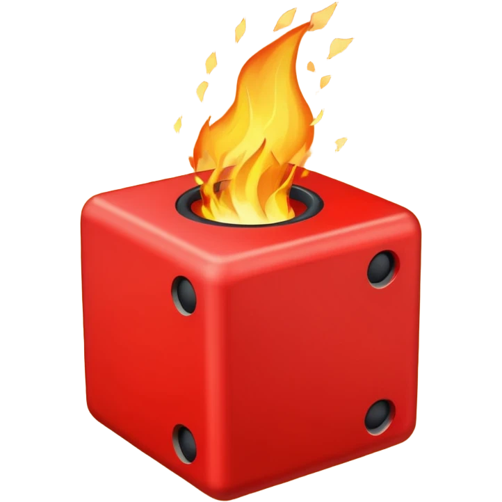 generate a bright red TNT cube emoji