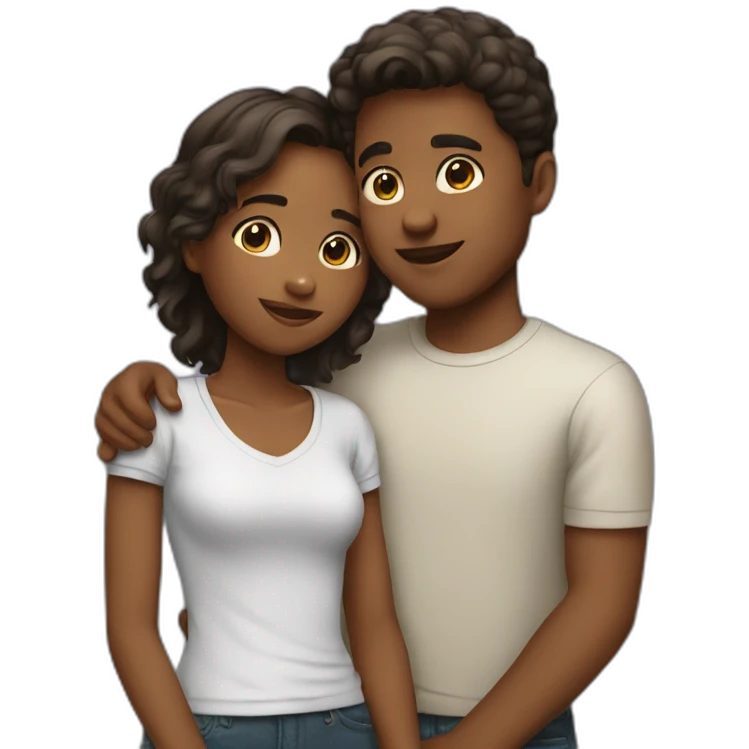 boy and girl love emoji