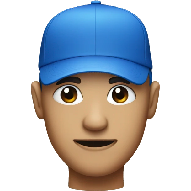 Face with blue cap emoji
