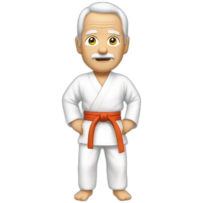 Old karate sensei emoji