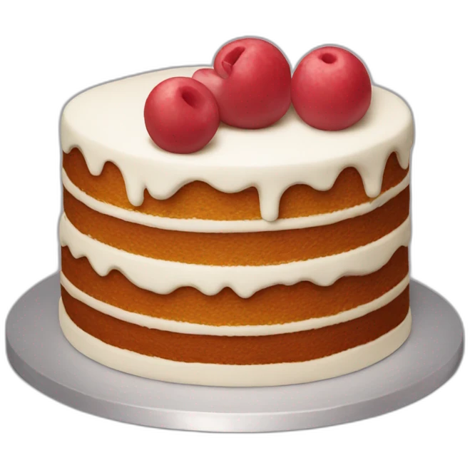 cake with the letter J emoji