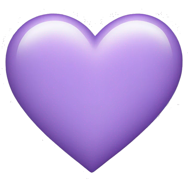 Light purple heart emoji