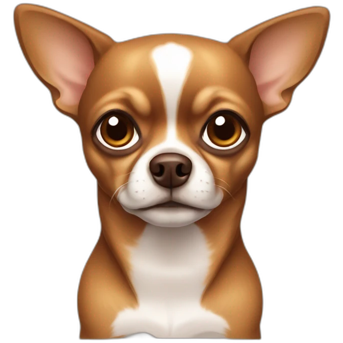Thick serious Brown chihuahua  emoji