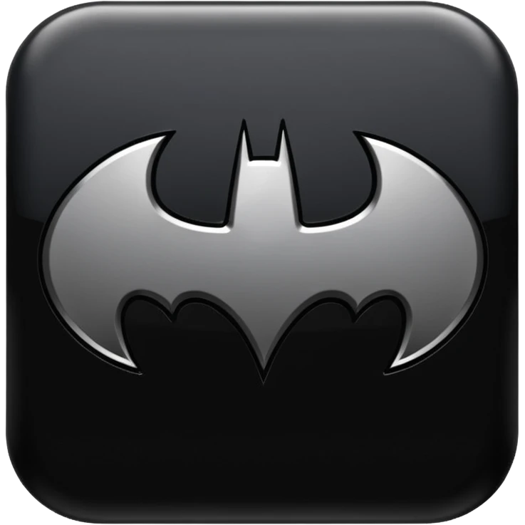Nolan's batman symbol emoji