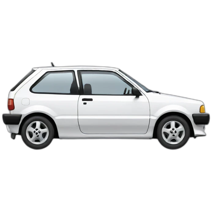 white 1992 Toyota starlet emoji