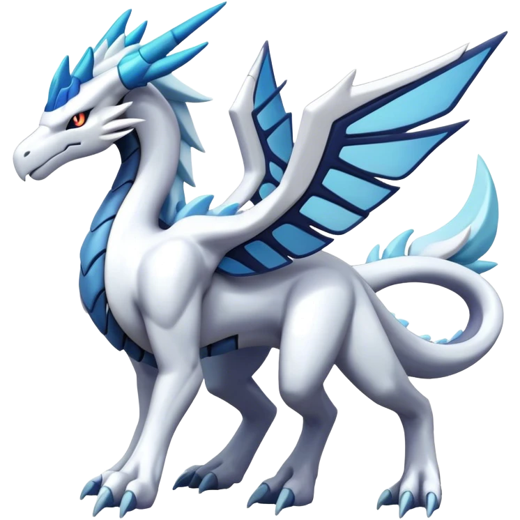 Kyurem-reshiram-dialga-suicune-hybrid, full body emoji
