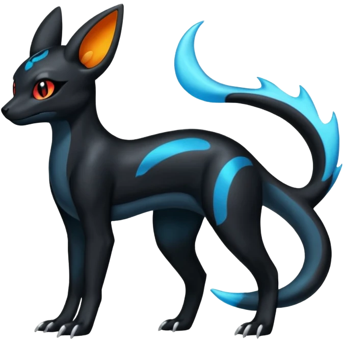 Umbreon-Amaura-Salandit-Fakémon-fusion (full body) emoji