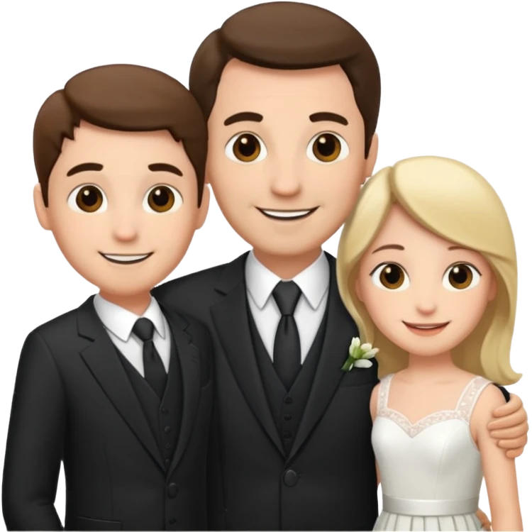 father marrying a couple emoji