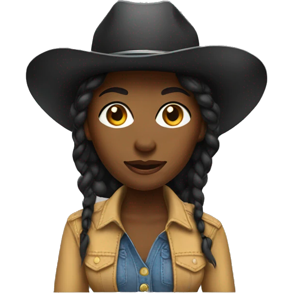 Black Cowgirl emoji