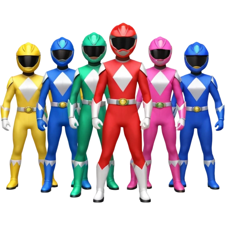 Mighty morphin power rangers emoji