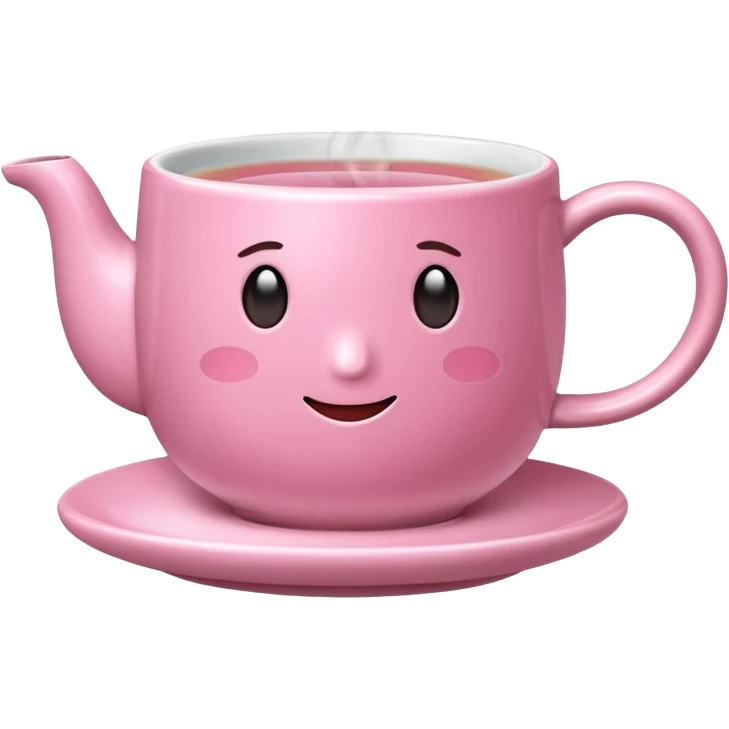 pink cup of tea
 emoji