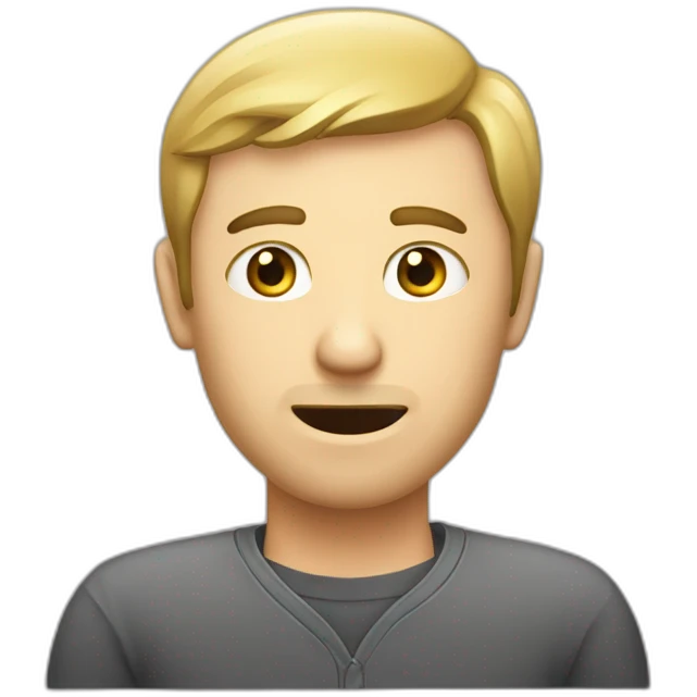caucasian-man-work-computer-face-interrogative emoji