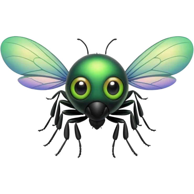 a cute fly with big eyes emoji