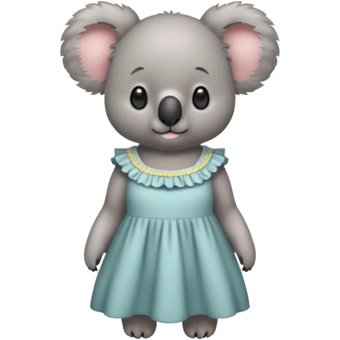 Koala wearing a dress emoji