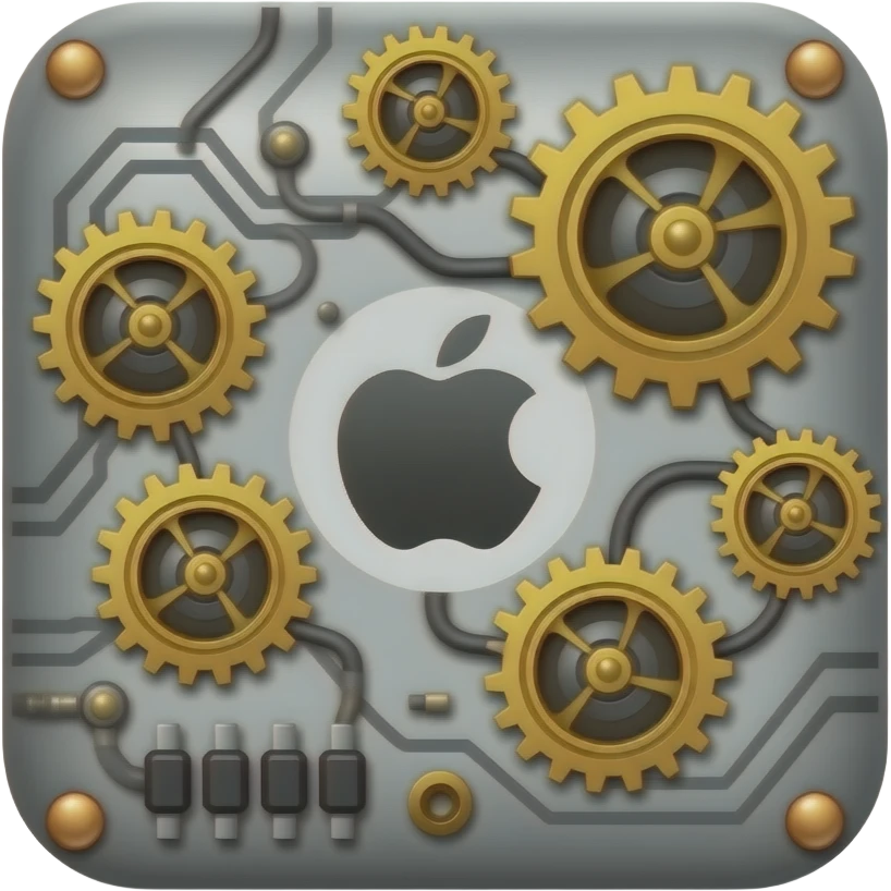 steampunk silver mac mini emoji