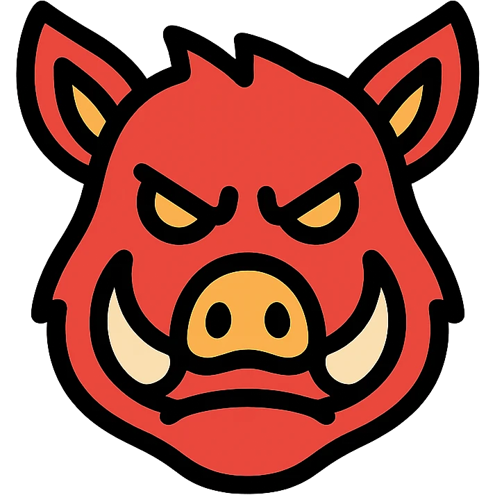 evil boar emoji
