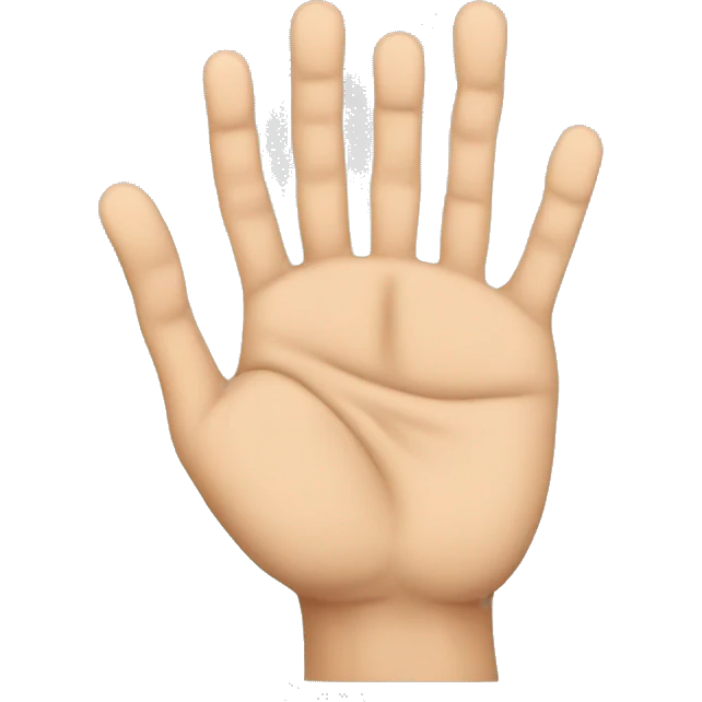 Ten fingers on one hands  emoji