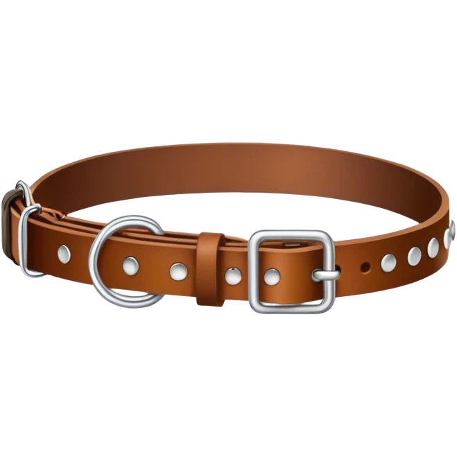 Dog collar with leash emoji