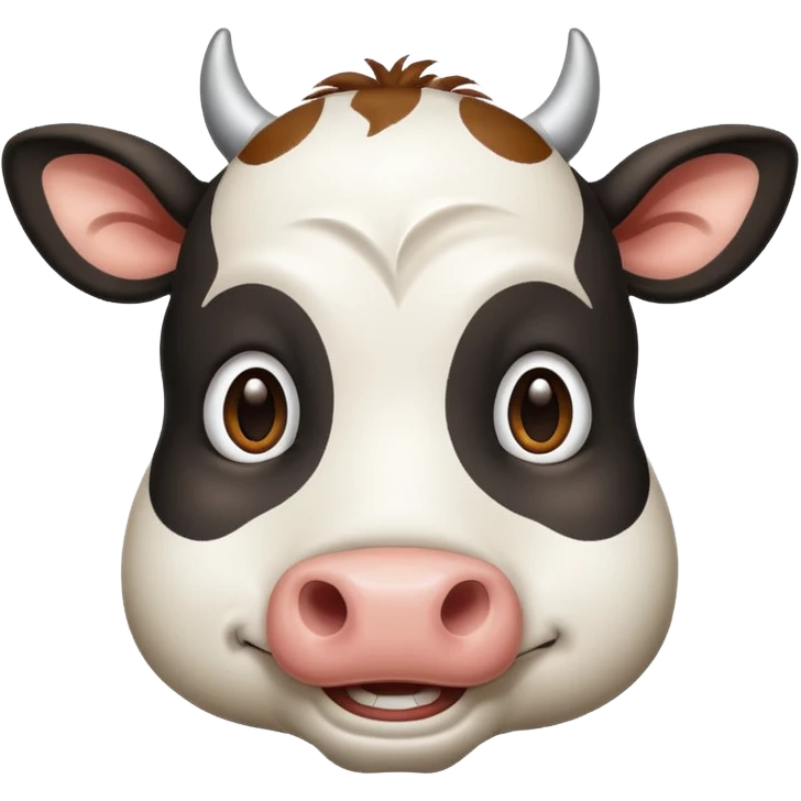 A smirking cow. 😏😏 emoji