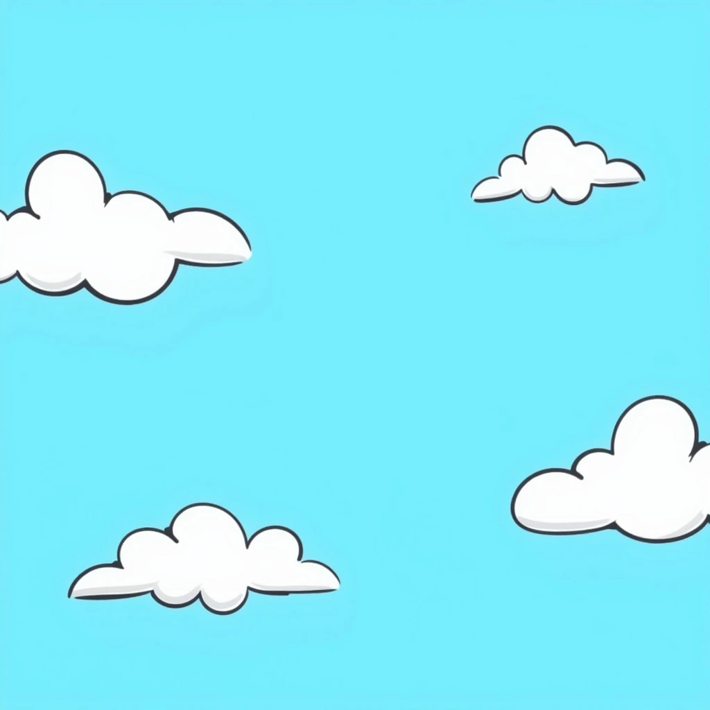 clouds in a blue sky emoji