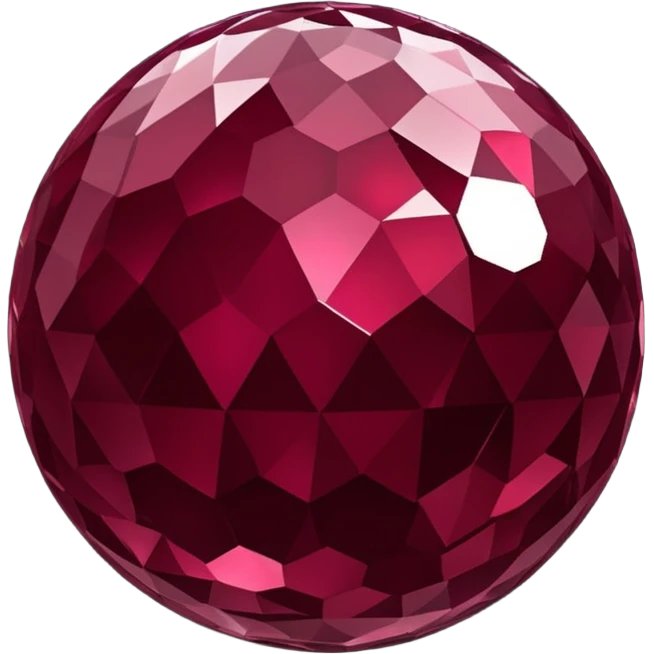 burgundy disco ball emoji
