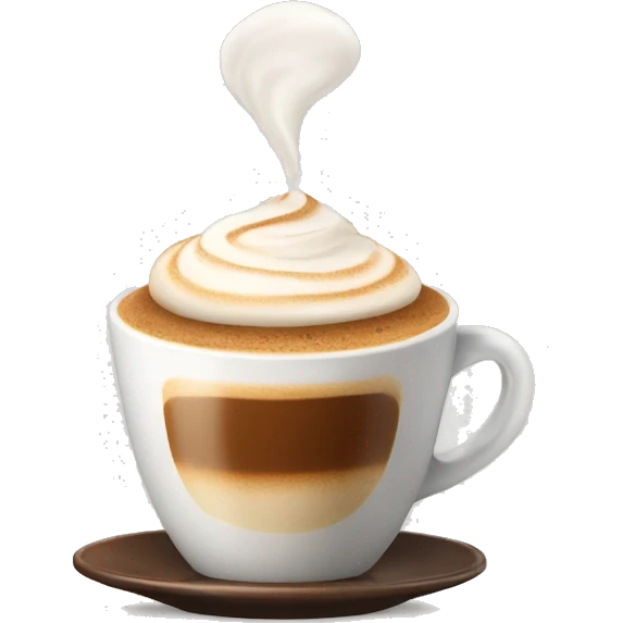 Cappuccino in a cup emoji