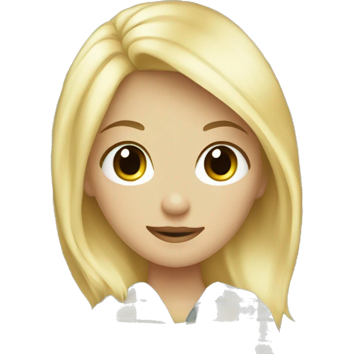 blond clean girl folded plaid blanket emoji