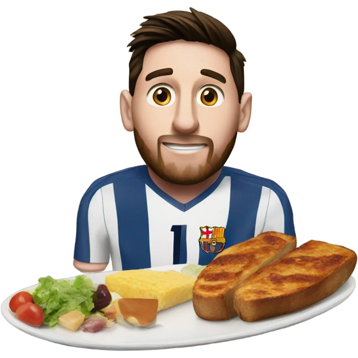 Messi meal emoji