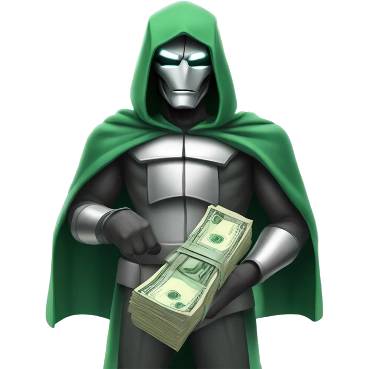Doctor doom offering money emoji