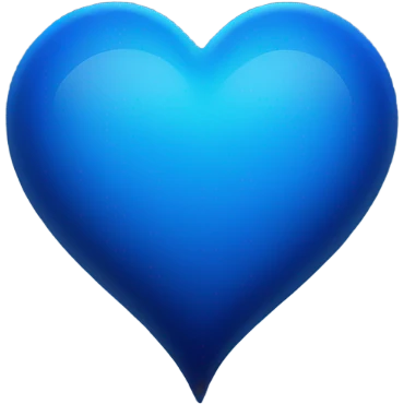 Blue night heart  emoji